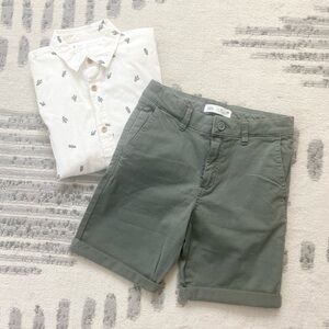 Boys Bundle Zara Kids Size 9 shorts and button down shirt in GREAT SHAPE